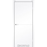 Міжкімнатні Двері DLP-01 SUPER Pet nickel Korfad ПВХ плівка