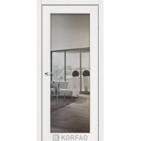 Міжкімнатні Двері SV-01 срібло триплекс дзеркало Korfad ПВХ плівка